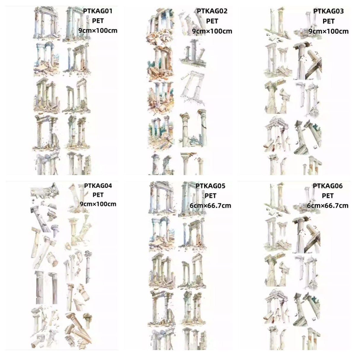 Xiao Ke Ai G ( Roman column , marble pillar ) 6 Styles LOOPS