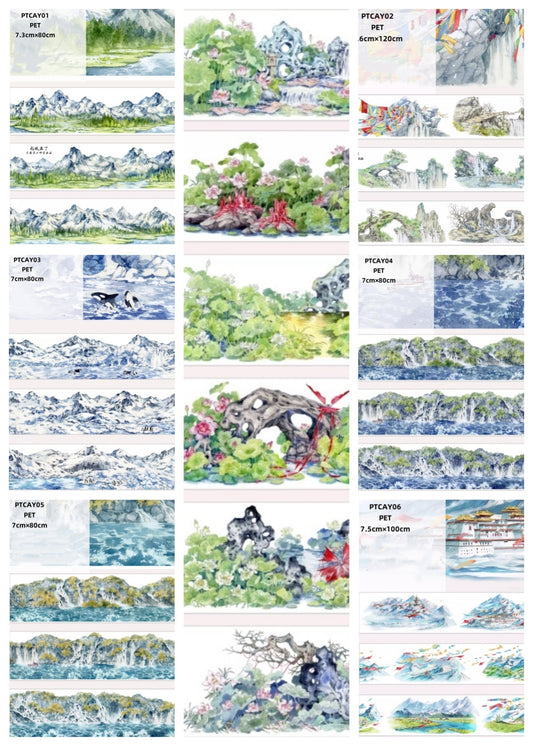 Chang An Yue A ( Lhasa , Falls ,Landscape ,The South Pole ) 7 Styles LOOPS