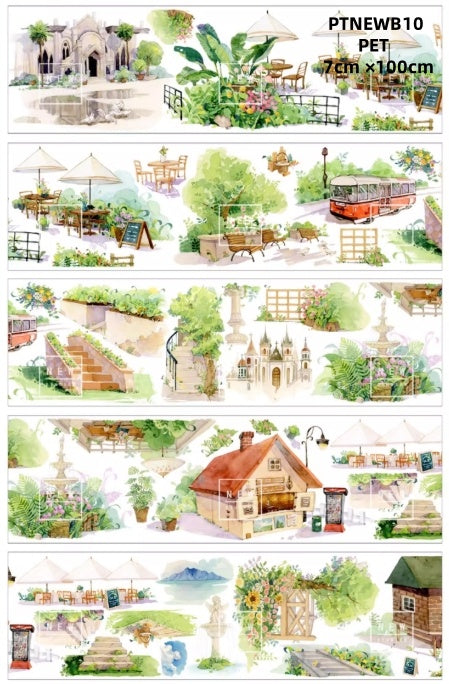 NEW B (Sunset ,Flower door ,The four seasons ,Store , Road sign ,Highway) 10 Styles LOOPS