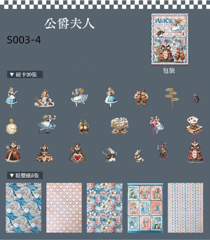 S003-ALICE STICKER 4 Styles