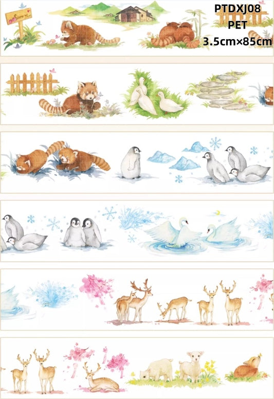 Da Xiang Jun 8-16 ( Animals ,rain ,fog , snow ,tiger ,bird ) 9 Styles LOOPS