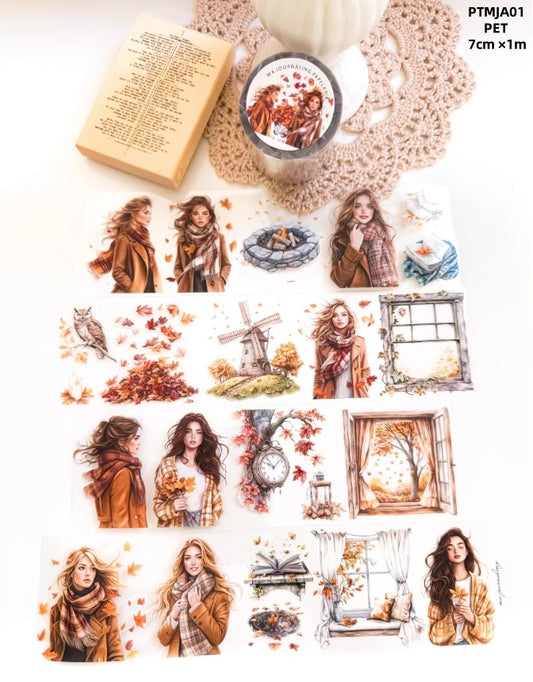 Ma.Journaling Dark Night ( European and American girls ,Hallowmas ) 12 Styles LOOPS