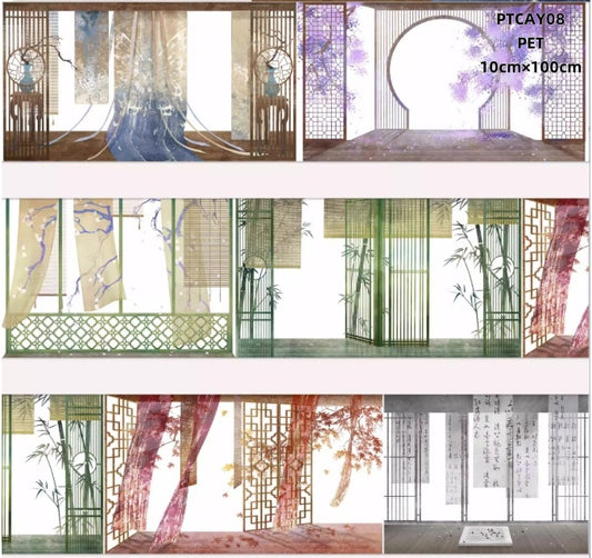 Chang An Yue B(Byobu ,Screen paintings ,Trestle work) 3 Styles LOOPS