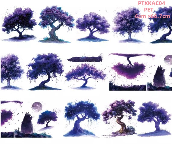 Xiao Ke Ai C1 YE SHU ( The tree at night ) 3 Sizes 3 Styles LOOPS