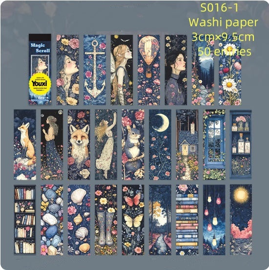 S016-Have a nice day ( Magic scroll ) 6 Styles Washi paper
