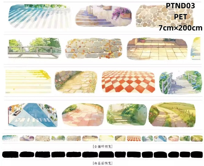 Nai Dong 1~2 Stall /Snonwing /Beach /Town /French Window Pet Tapes(11 Styles)LOOPS