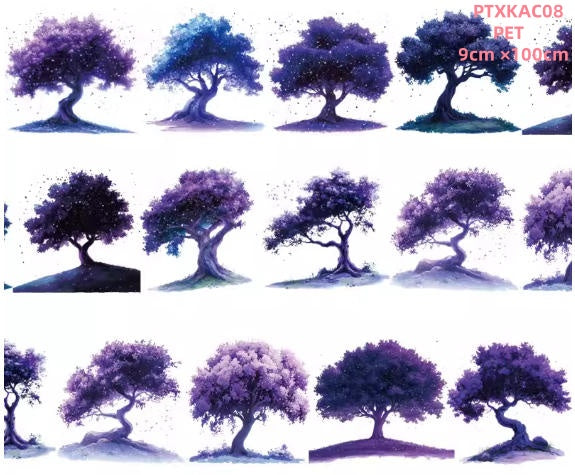 Xiao Ke Ai C1 YE SHU ( The tree at night ) 3 Sizes 3 Styles LOOPS