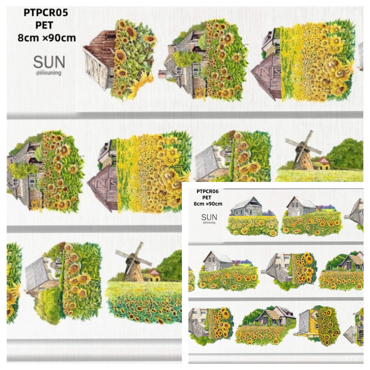 Pin Chuan Ri 05-06 ( Sunflower field , Sunflower cabin )2 Styles LOOPS