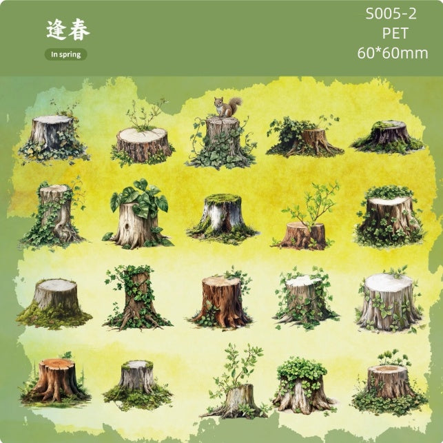 S005-Growth Ring series sticker pack 6 Styles