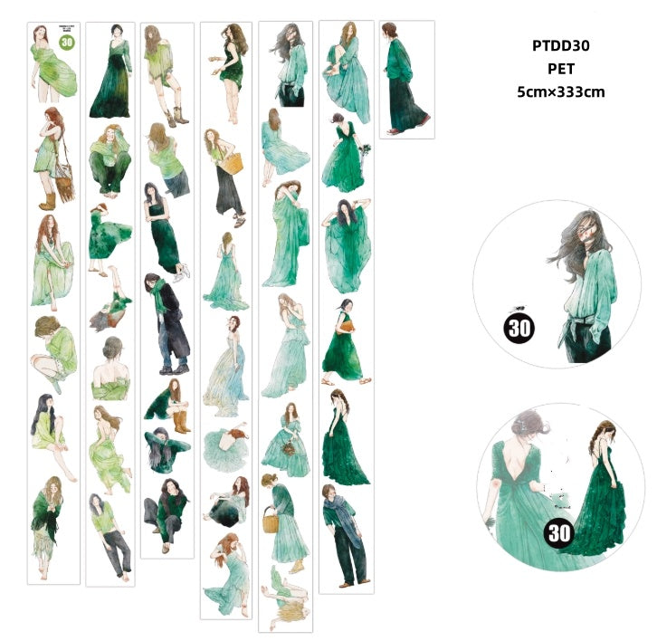 Ding Ding 3 ( character , boys and girls ,girls and pet ,summer girl ) 6 Styles LOOPS
