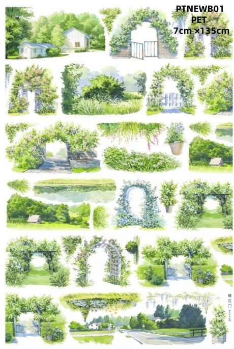NEW B (Sunset ,Flower door ,The four seasons ,Store , Road sign ,Highway) 10 Styles LOOPS
