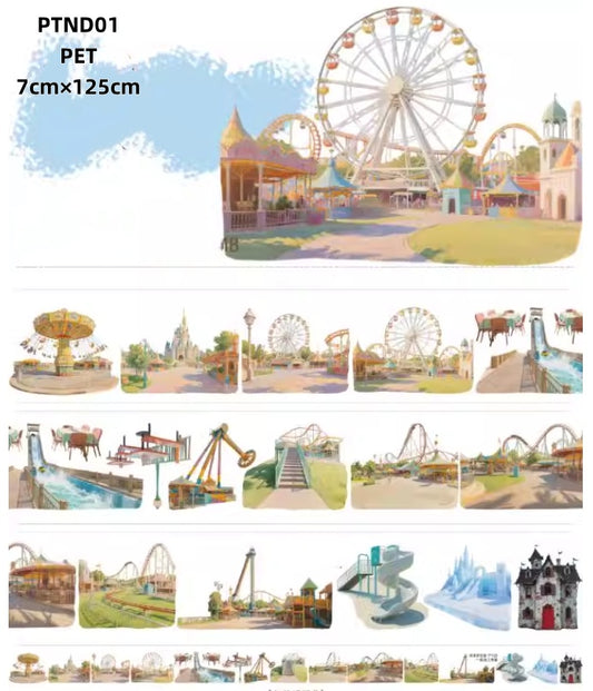 Nai Dong 7 ( Amusement park, hot air balloon ,kite ,fireworks ,castle,Nighttime road ,Rainy night road surface,city night view) 11 Styles LOOPS