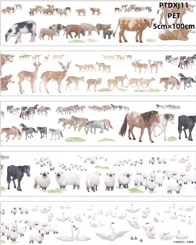 Da Xiang Jun 8-16 ( Animals ,rain ,fog , snow ,tiger ,bird ) 9 Styles LOOPS