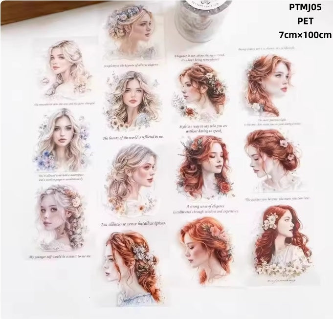 Ma.Journaling Small Town Folks ( European and American girls ) 11 Styles LOOPS