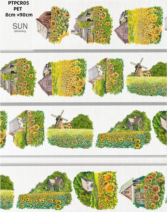 Pin Chuan Ri 05-06 ( Sunflower field , Sunflower cabin )2 Styles LOOPS