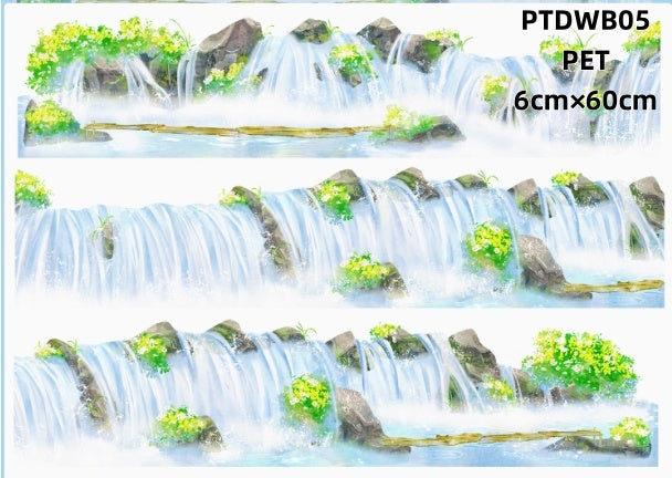 Da Wang B ( Falls ,landscaping , gloriette , conch ,coconut tree ,plum blossom ) 11 Styles LOOPS