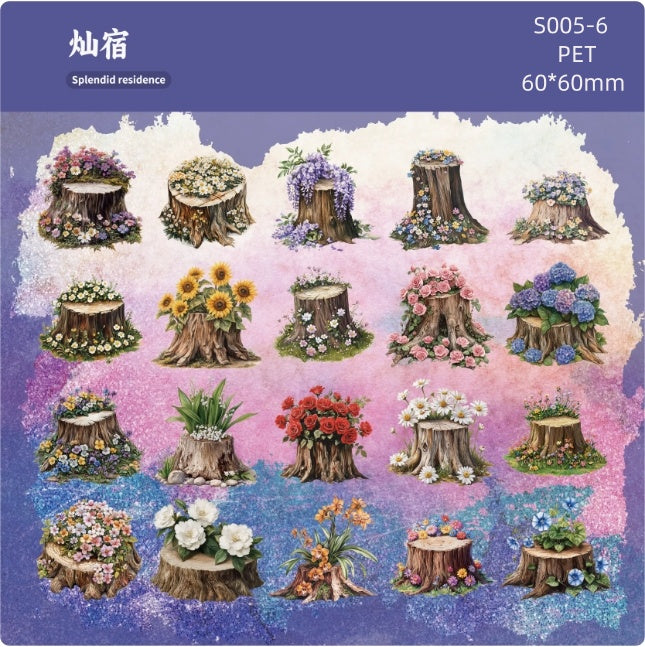 S005-Growth Ring series sticker pack 6 Styles