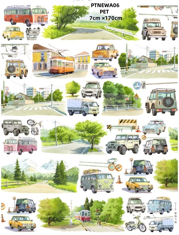 NEW A ( Forest ,The forest path,The house in the forest,Street peple ,Wilderness ,Camping area ,Camping tent ,Camping ,Flowers and plants ,Heavy traffic on the street,Log cabin )9 Styles LOOPS