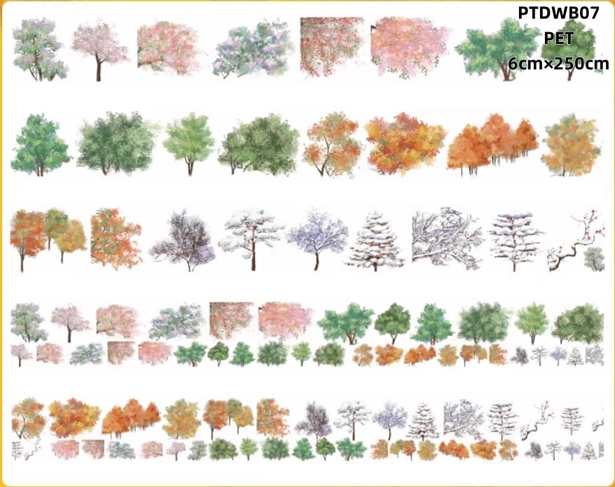 Da Wang B ( Falls ,landscaping , gloriette , conch ,coconut tree ,plum blossom ) 11 Styles LOOPS