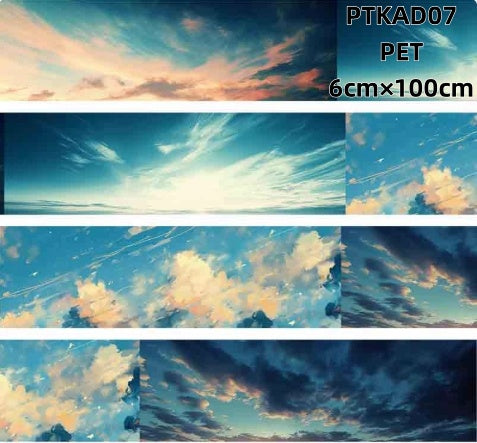 Xiao Ke Ai D ( The sky of the burning clouds , Morning or evening glow,Transparent ) 9 Styles LOOPS