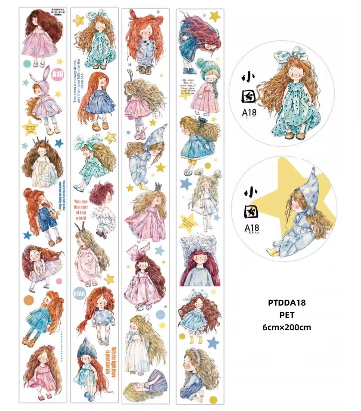 Ding Ding A1 ( chacater , sister ,girls ,clown , pear flower ) 12 Styles LOOPS