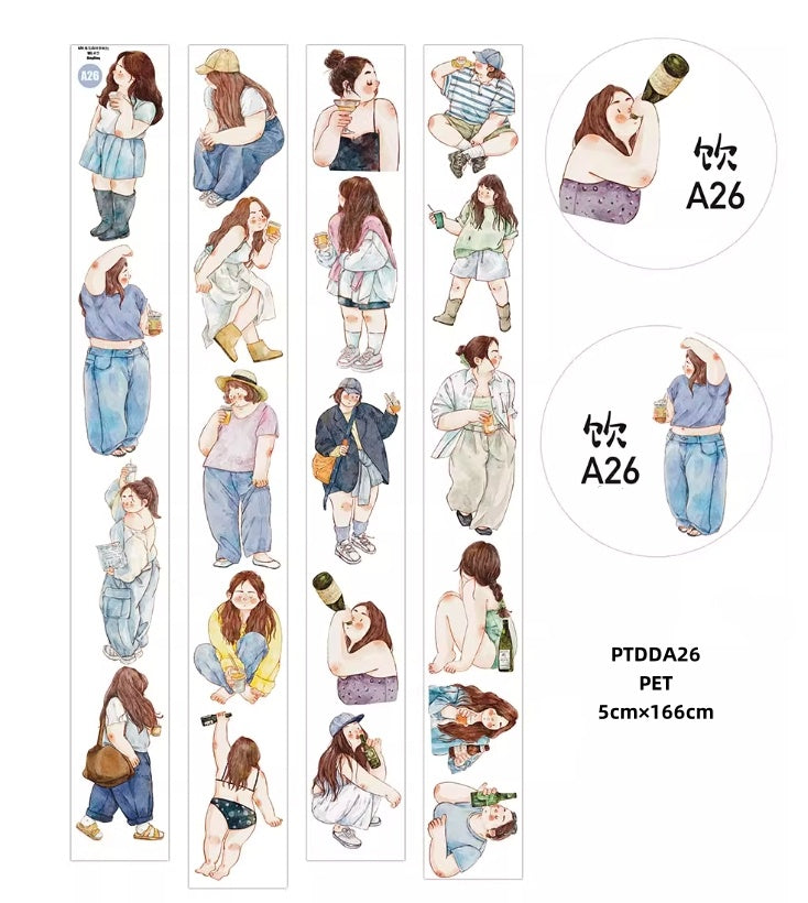 Ding Ding A1 ( chacater , sister ,girls ,clown , pear flower ) 12 Styles LOOPS