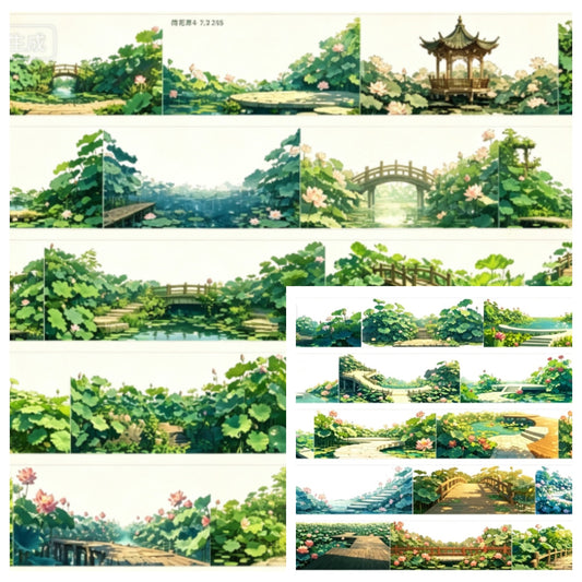 Limited Edition《Zhai Mao Ju 》Lotus,Lotus pond (Loop)