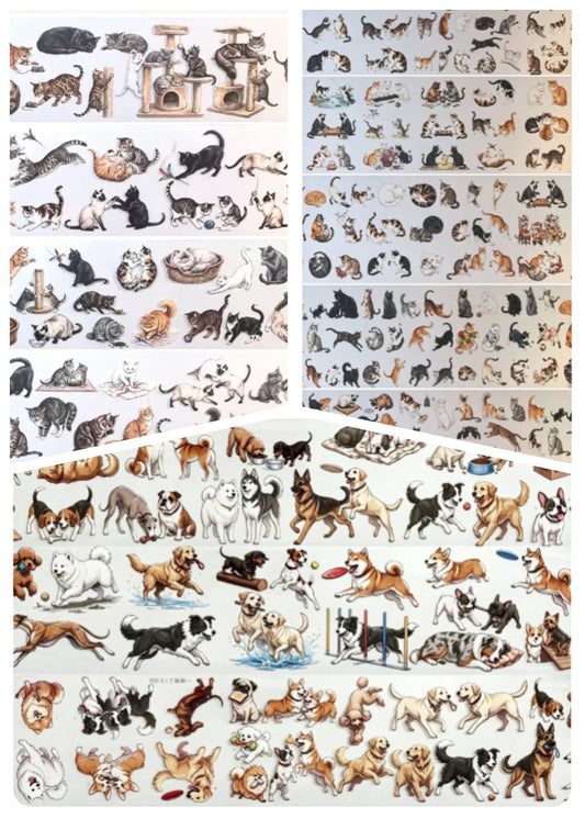 Limited Edition《Zhai Mao Ju 》Dog and Cat (Loop)