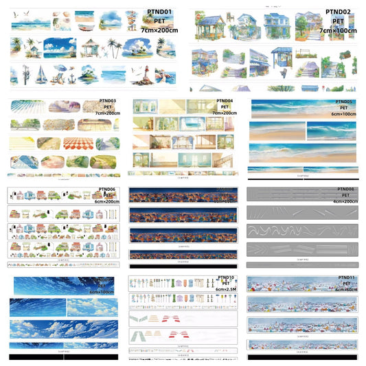 Nai Dong 1~2 Stall /Snonwing /Beach /Town /French Window Pet Tapes(11 Styles）LOOPS