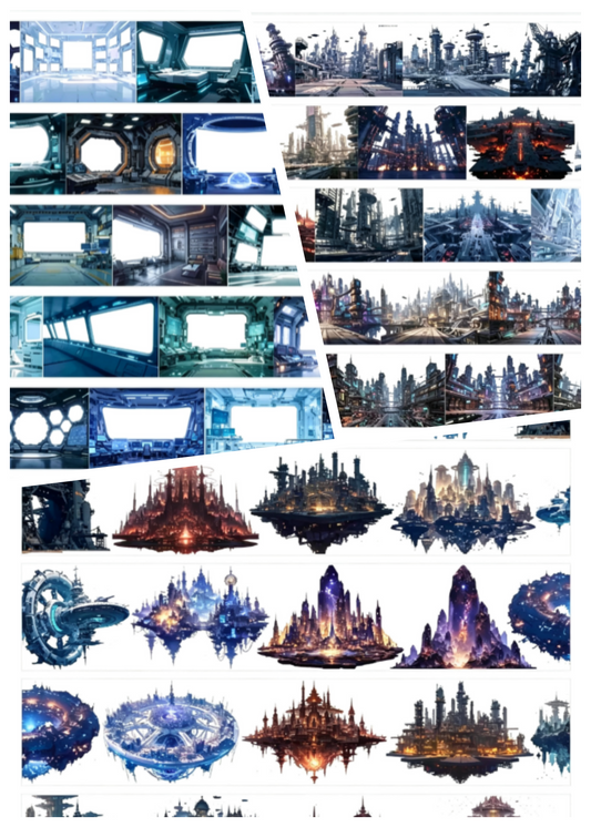 Limited Edition《Zhai Mao Ju 》Interstellar Metropolis，Interstellar Architecture, Interstellar Separation (Loop)