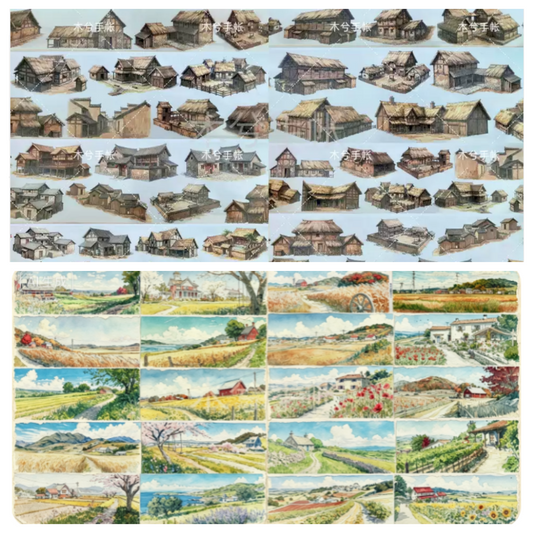 Limited Edition《Zhai Mao Ju 》Farmhouse ,Rural scenery (Loop)