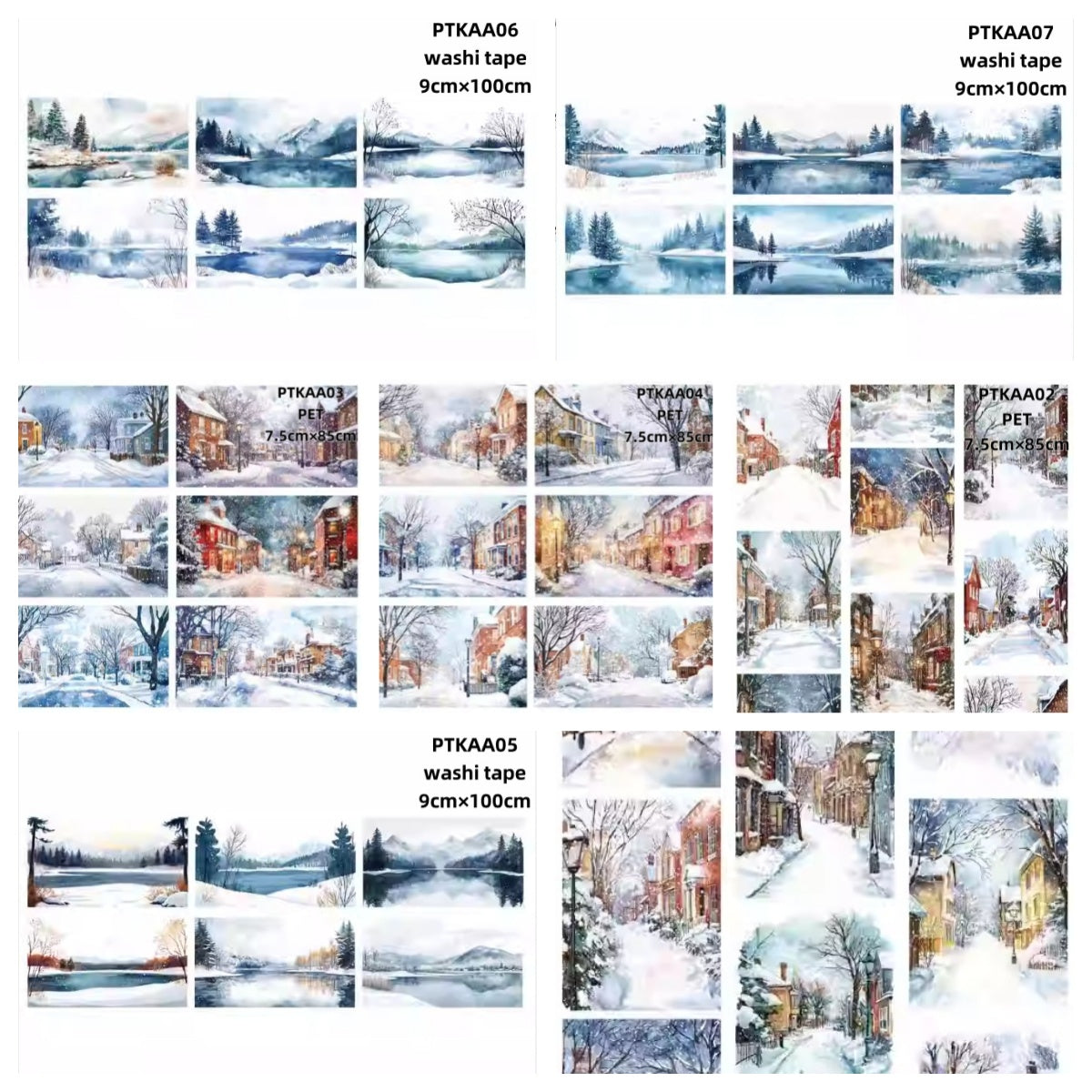 Xiao Ke Ai A ( Snow Town ， Snow Scenery ) 7 Styles LOOPS