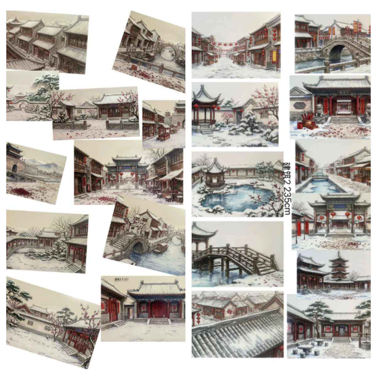 Limited Edition《Zhai Mao Ju 》Winter architecture (Loop)
