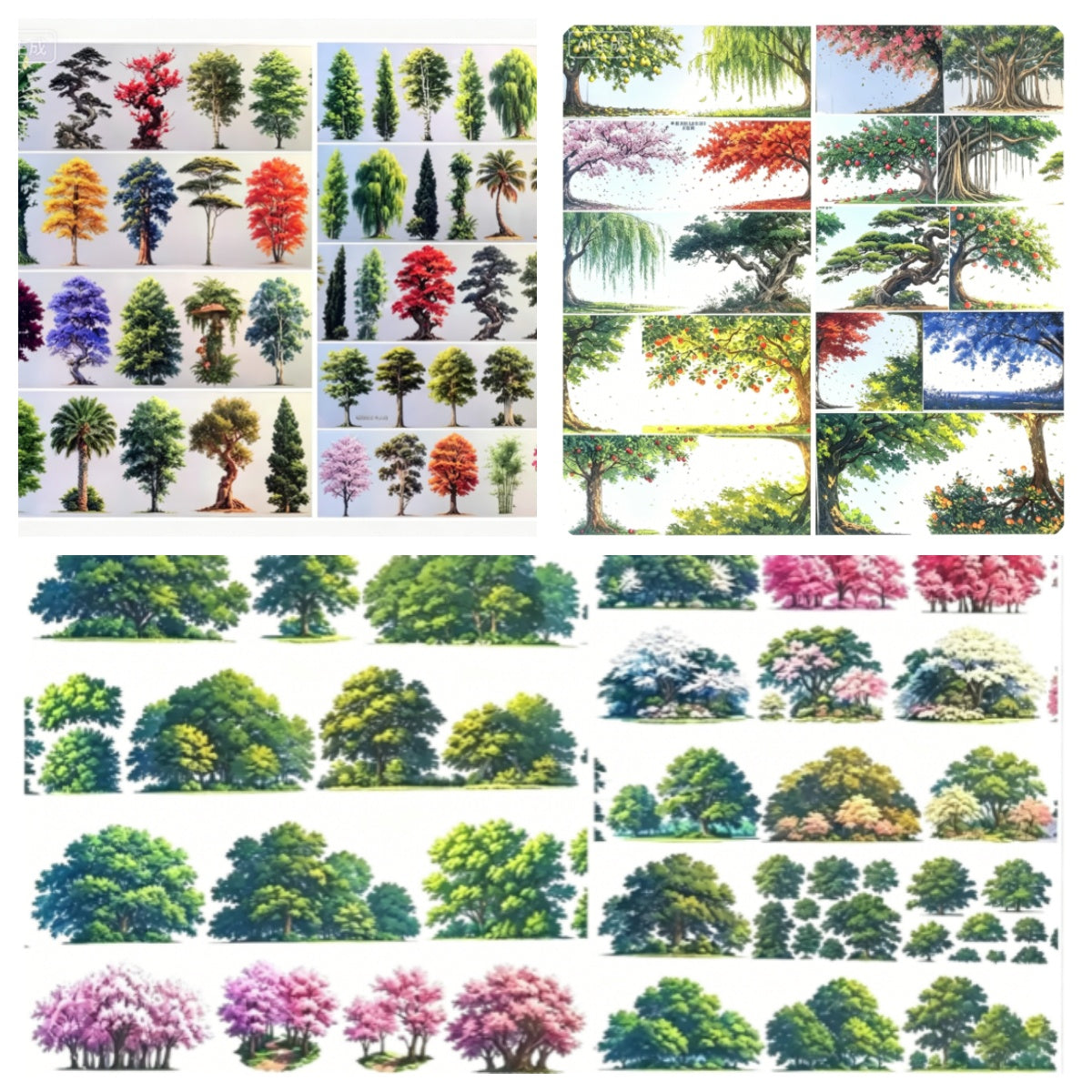 Limited Edition《Zhai Mao Ju 》Half body tree and tall slender tree (Loop)