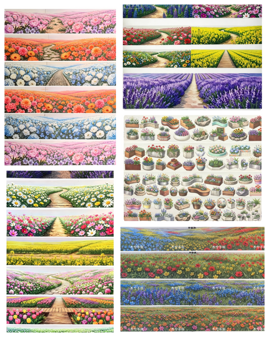 Limited Edition《Zhai Mao Ju 》Sea of flower ,Modern flower beds (Loop）