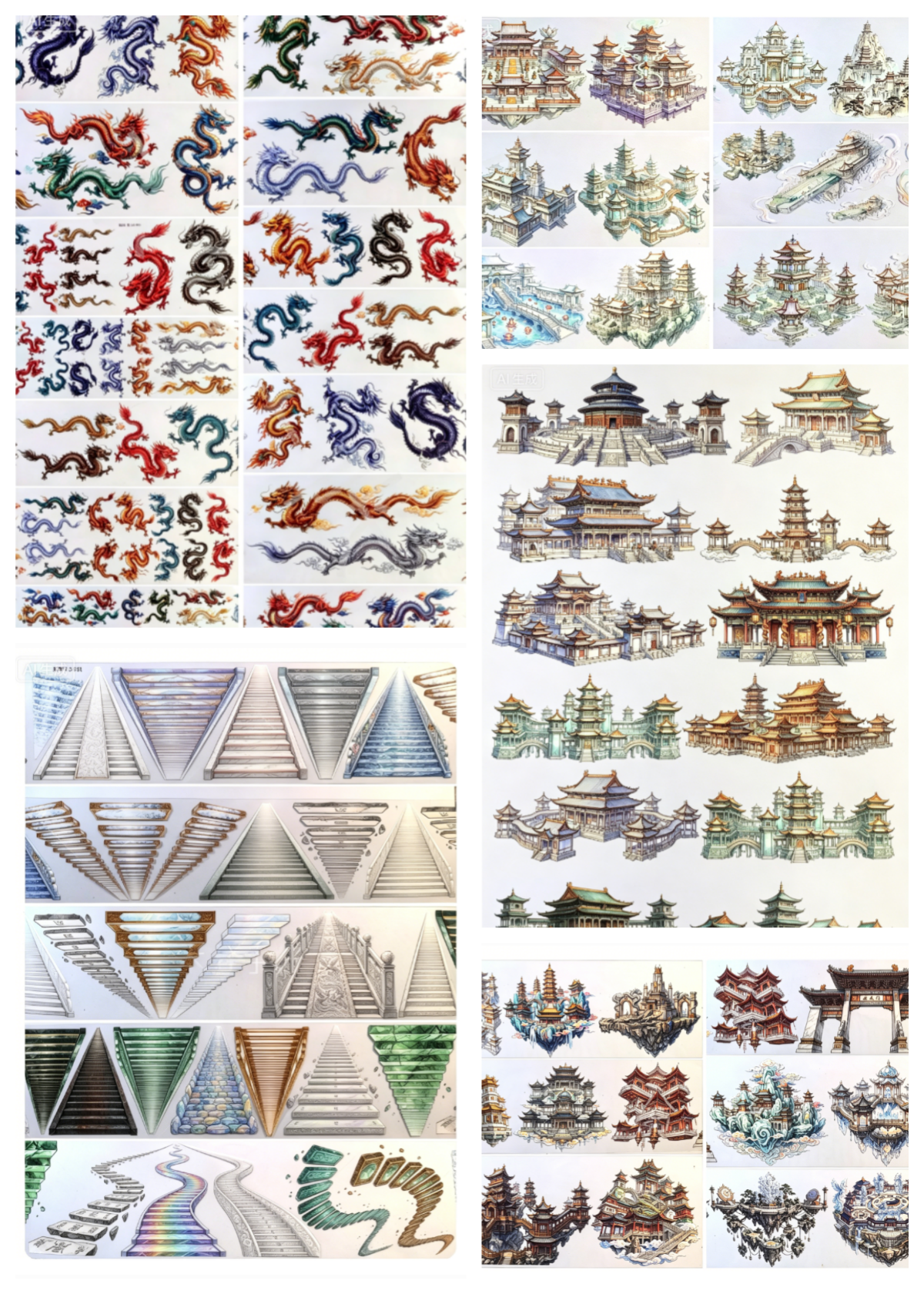 Limited Edition《Zhai Mao Ju 》Heavenly place ang Dragon ,High ladder( Loop )
