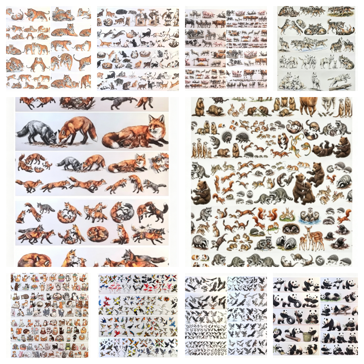 Limited Edition《Zhai Mao Ju 》Animals,Bird of prey,Forest of creatures (Loop)