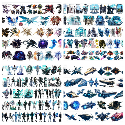 Limited Edition《Zhai Mao Ju 》Interstellar, Spacecraft ,Cosmic Monster (Loop)