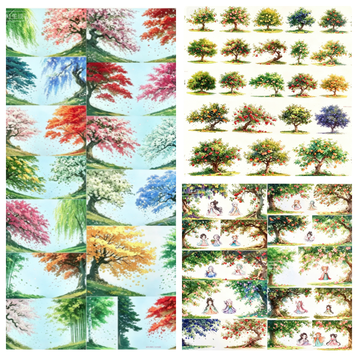 Limited Edition《Zhai Mao Ju 》Half-body tree,Fruit tree,Half-body fruit tree (Loop)