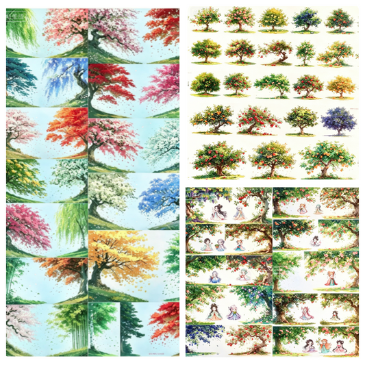 Limited Edition《Zhai Mao Ju 》Half-body tree,Fruit tree,Half-body fruit tree (Loop)