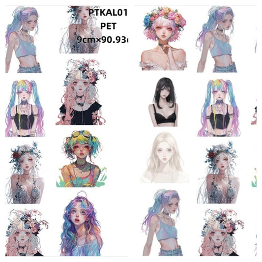Xiao Ke Ai L ( Cool characters,Mew,Girl ) 2 Styles LOOPS