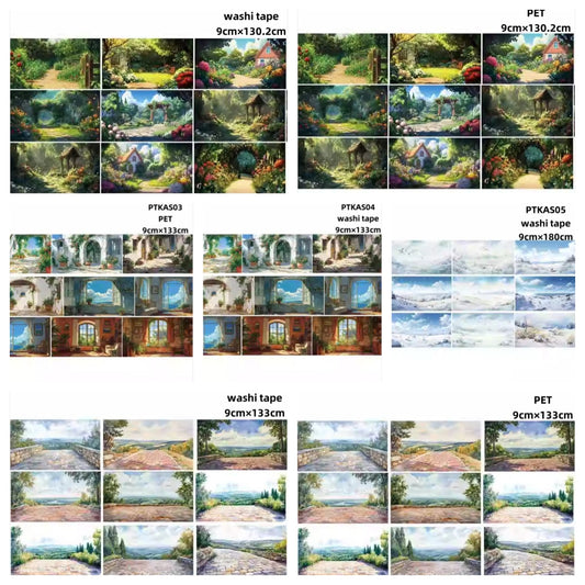 Xiao Ke Ai S ( Gardon ,Snowfield ,View ,Stone road ) 7 Styles LOOPS