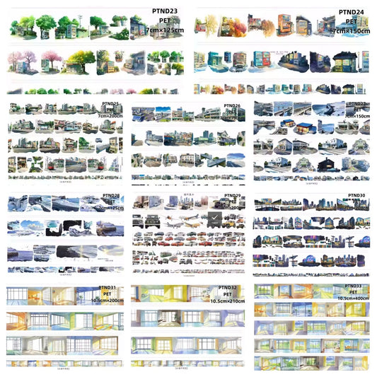 ND 5~6 French Window / Transports/ Iceland Pet Tapes (11 Styles)Loop