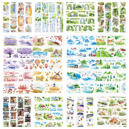 NEW B (Sunset ,Flower door ,The four seasons ,Store , Road sign ,Highway) 10 Styles LOOPS