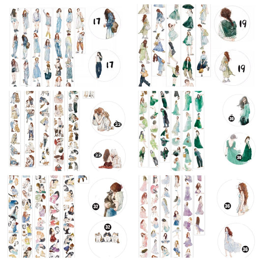 Ding Ding 3 ( character , boys and girls ,girls and pet ,summer girl ) 6 Styles LOOPS
