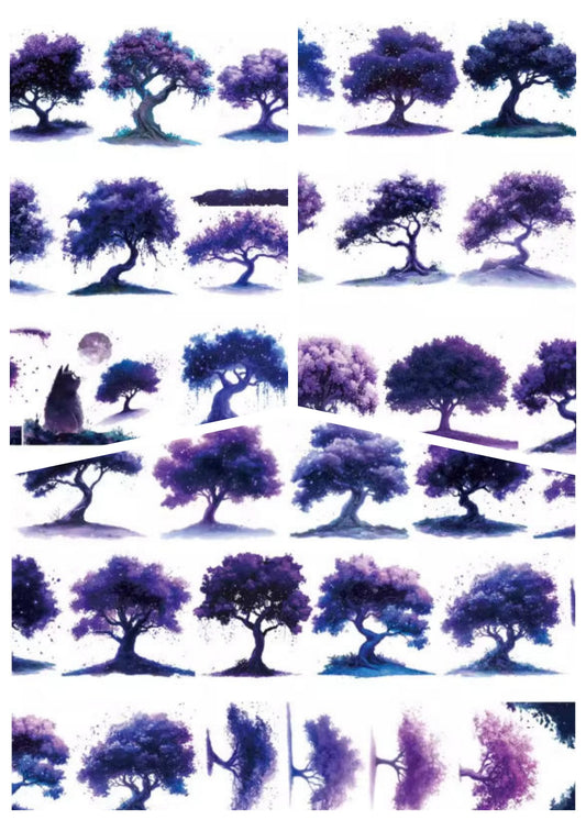 Xiao Ke Ai C1 YE SHU ( The tree at night ) 3 Sizes 3 Styles LOOPS