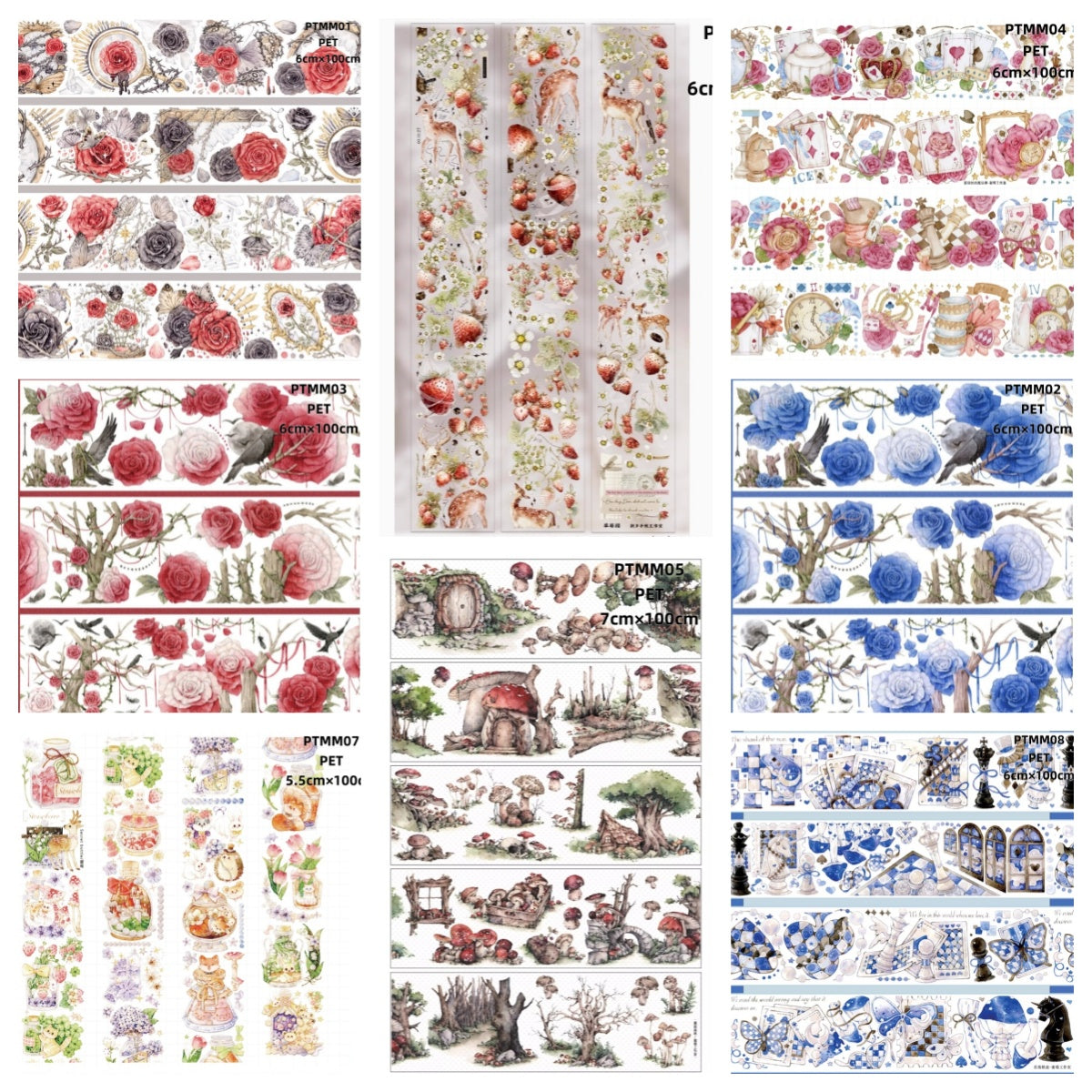 Mi Mei ( Rose, Blue rose ,Mushuroom, Mushroom house,Poker ) 7 Styles LOOPS
