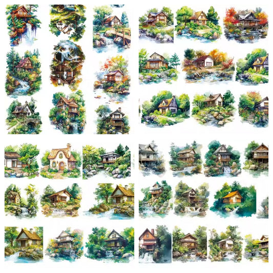 Xiao Ke Ai B ( Log cabin , Rivulet ,Ravine steam  )8 Styles LOOPS