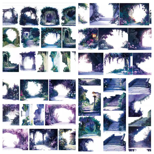 Xiao Ke Ai A1 HUA YUAN YE (Garden Night ) 2 Sizes 3 Styles LOOPS