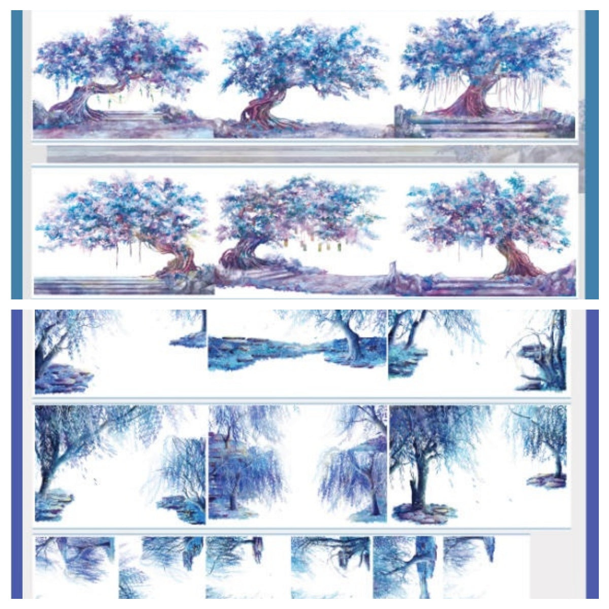 Xue Jie Gu Feng A (  Night tree  ) 2 Styles  LOOPS